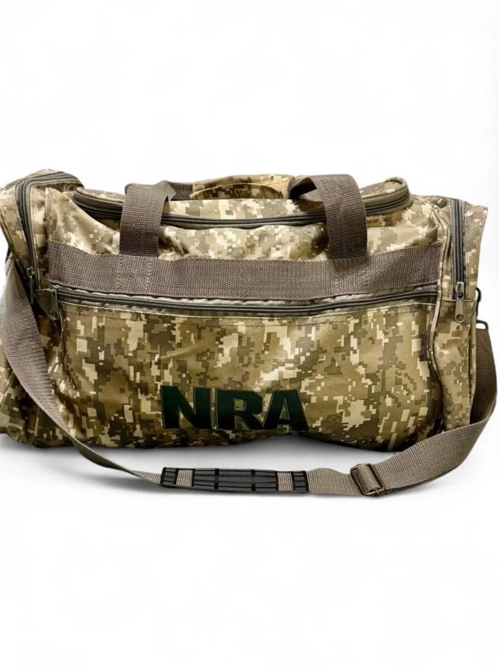 NRA Digital Camo Duffel Bag | Large Travel/Gym Bag | EUC
